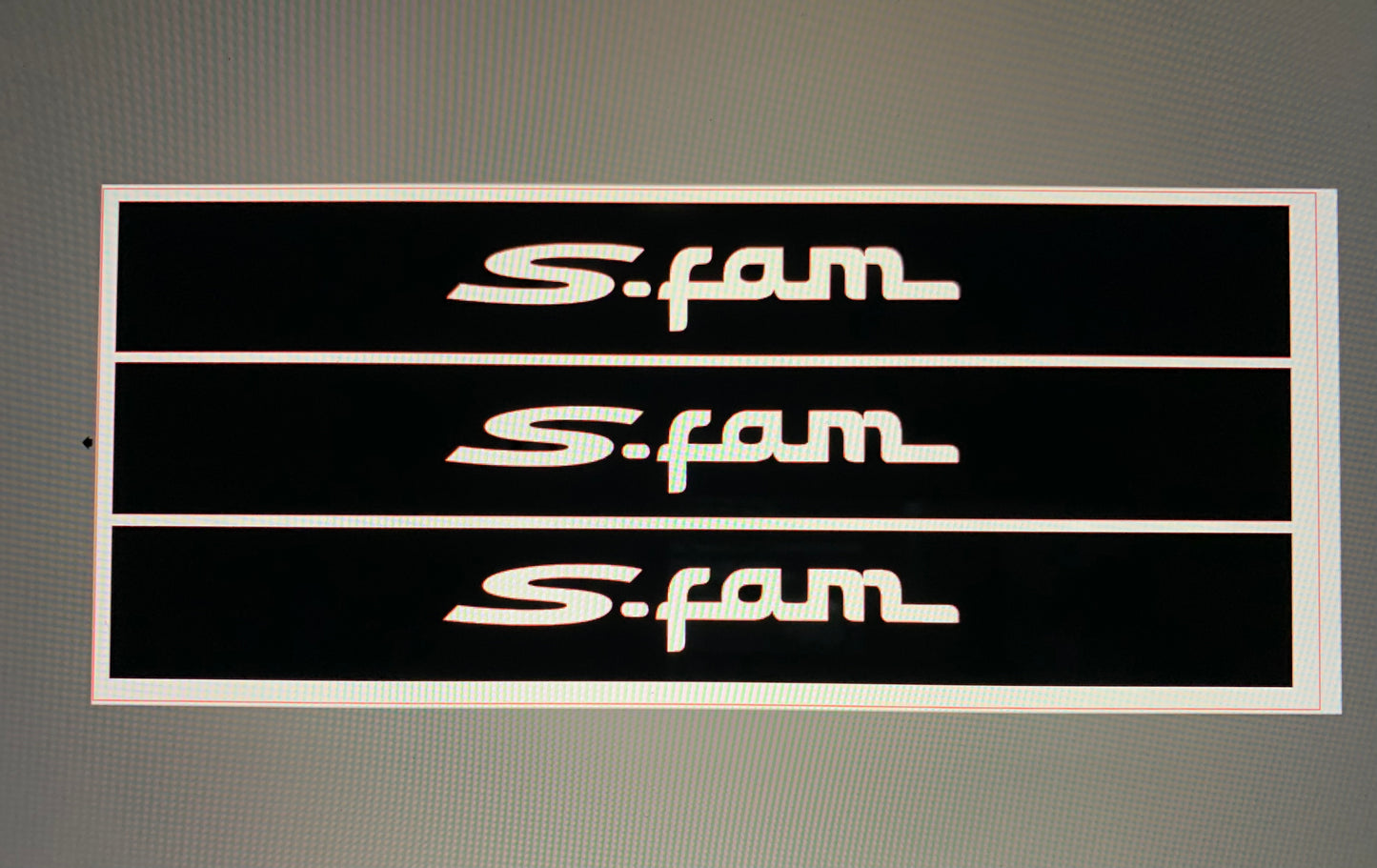S-Fam Windshield Banner